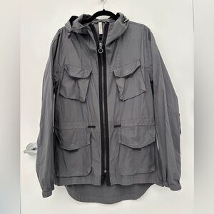 ZARA Men's Gray Hooded Jacket